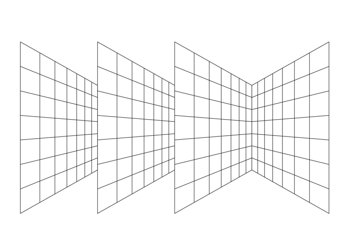 Perspective grid background vector illustration.