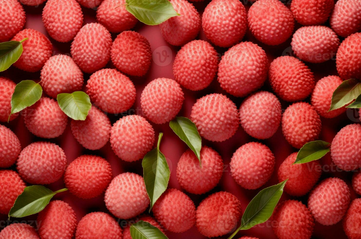 AI generated Lychees mockup background. Generate Ai photo