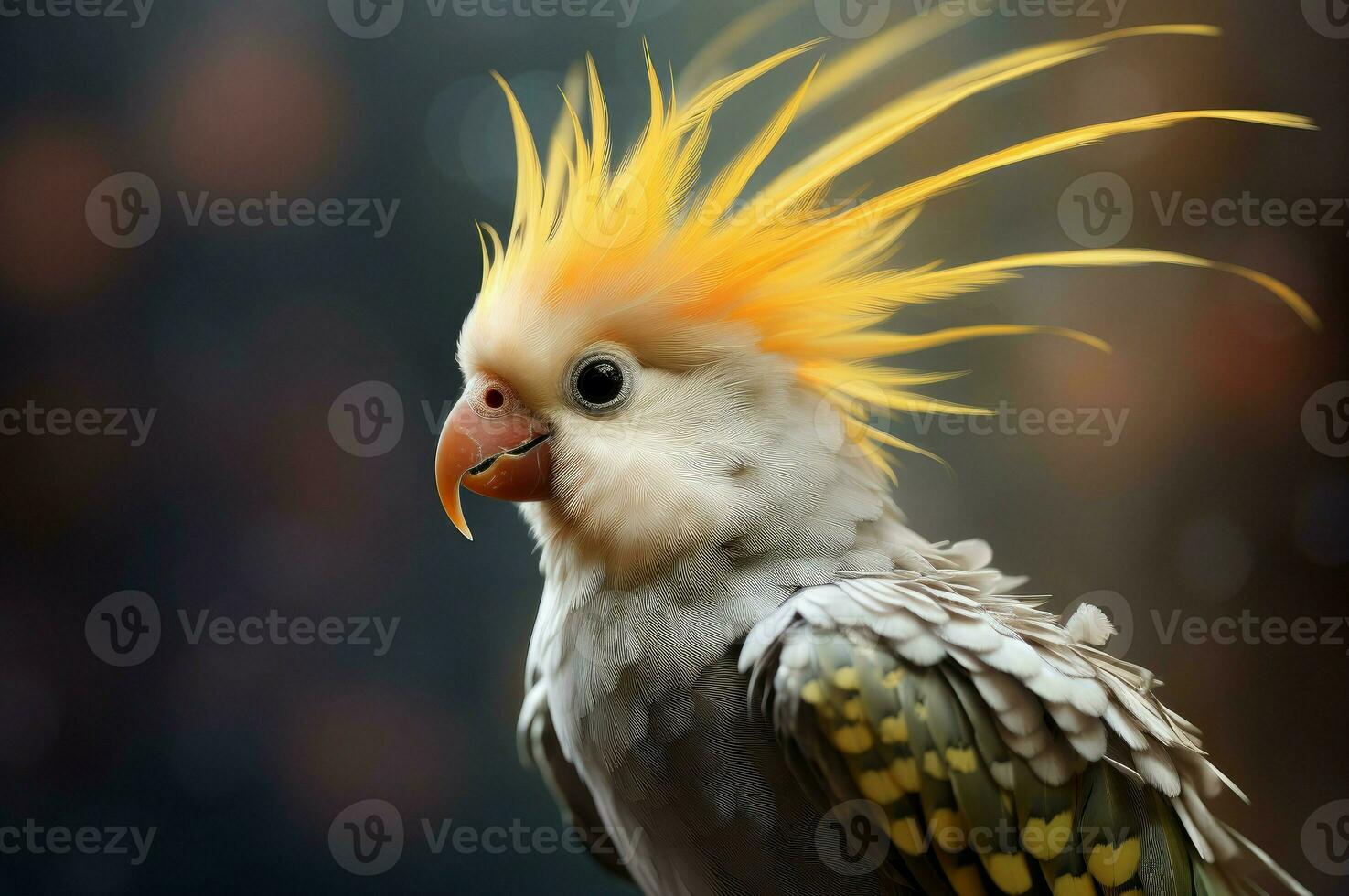 AI generated Small Cute cockatiel bird. Generate Ai photo