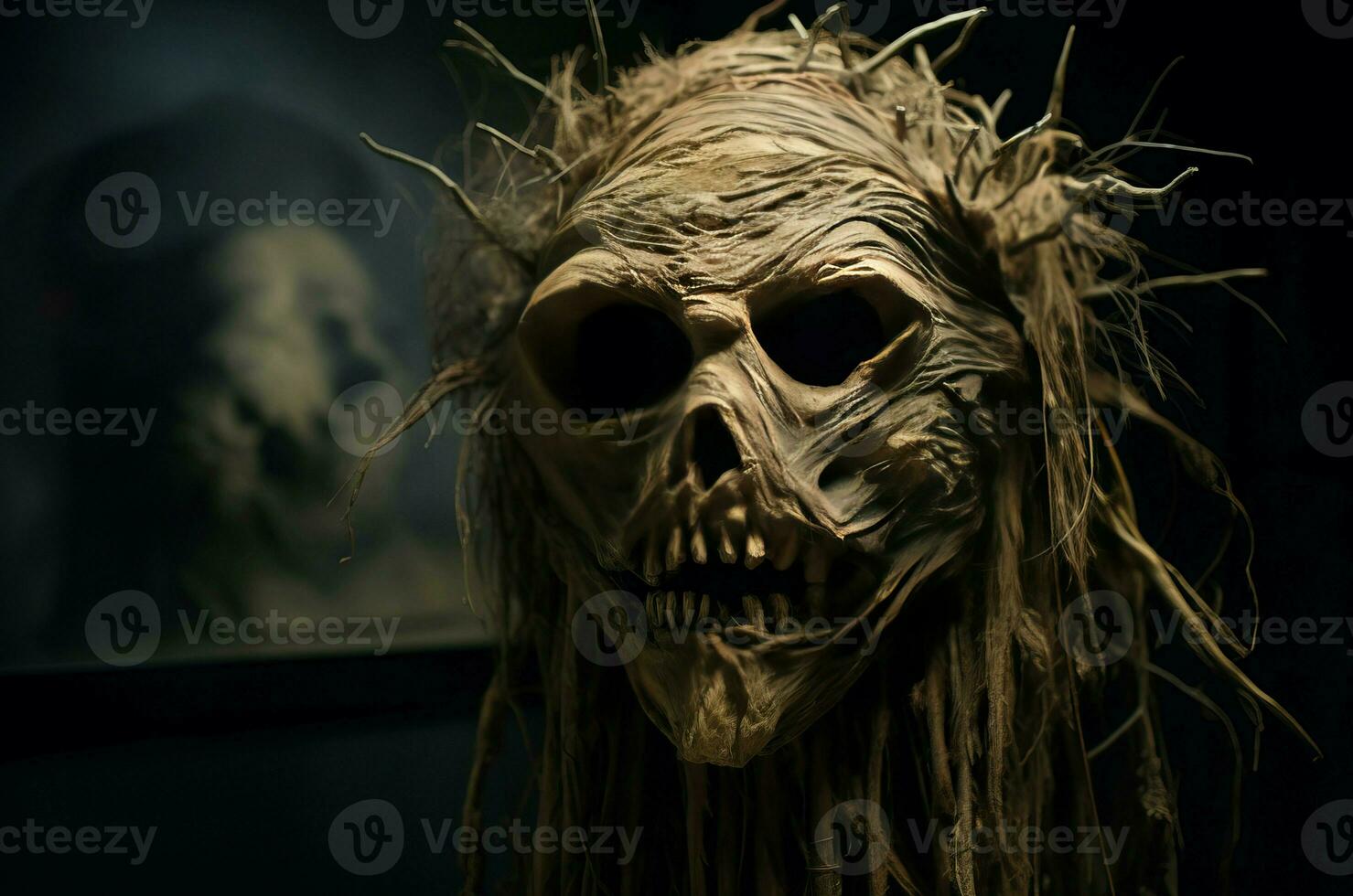 AI generated Dreadful scary person. Generate AI photo