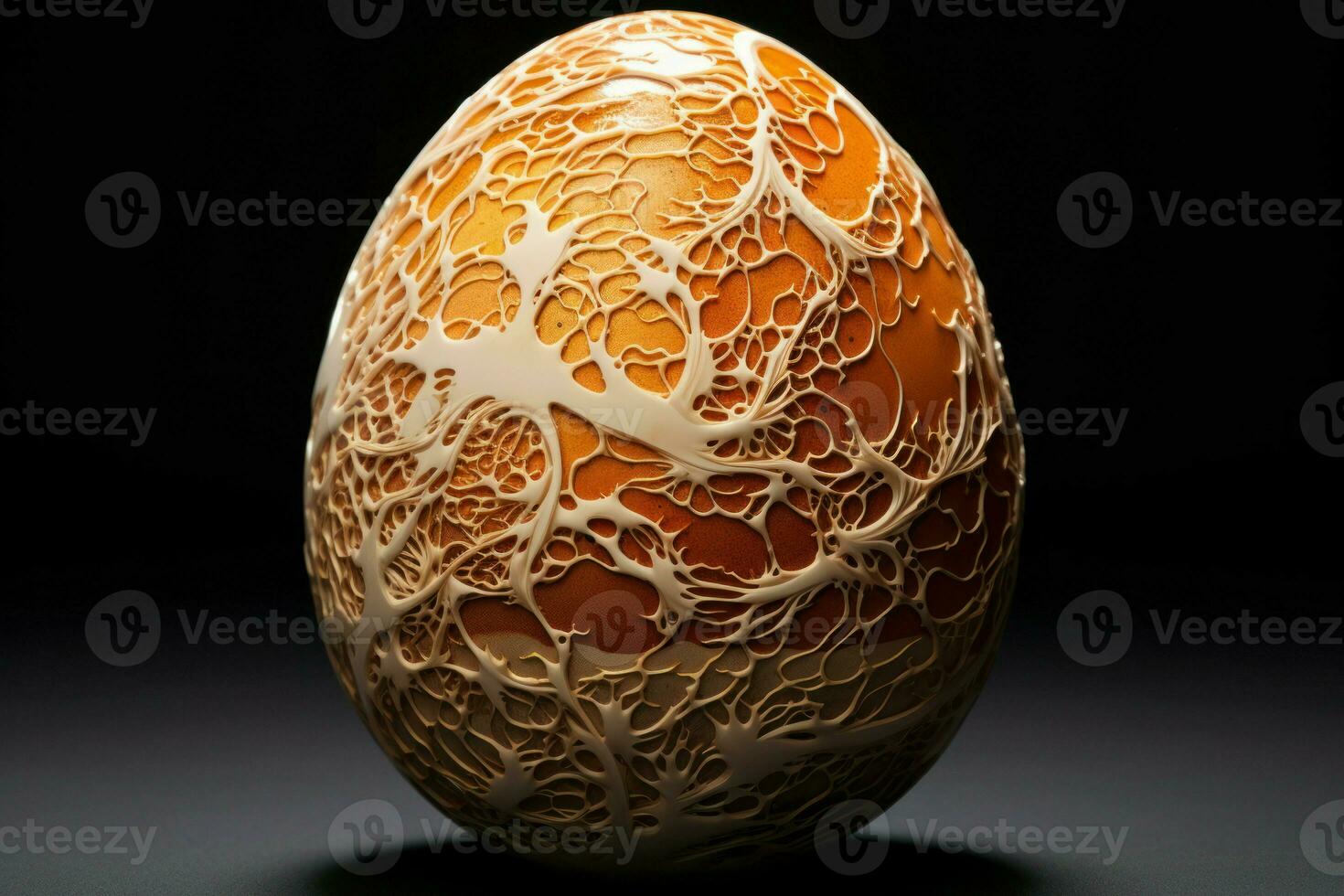 AI generated Magnified Large closeup egg. Generate Ai photo