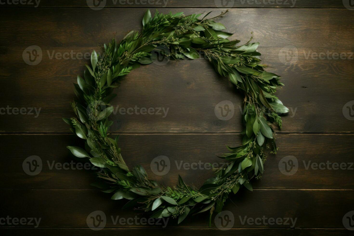 AI generated Radiant Golden laurel table. Generate Ai photo