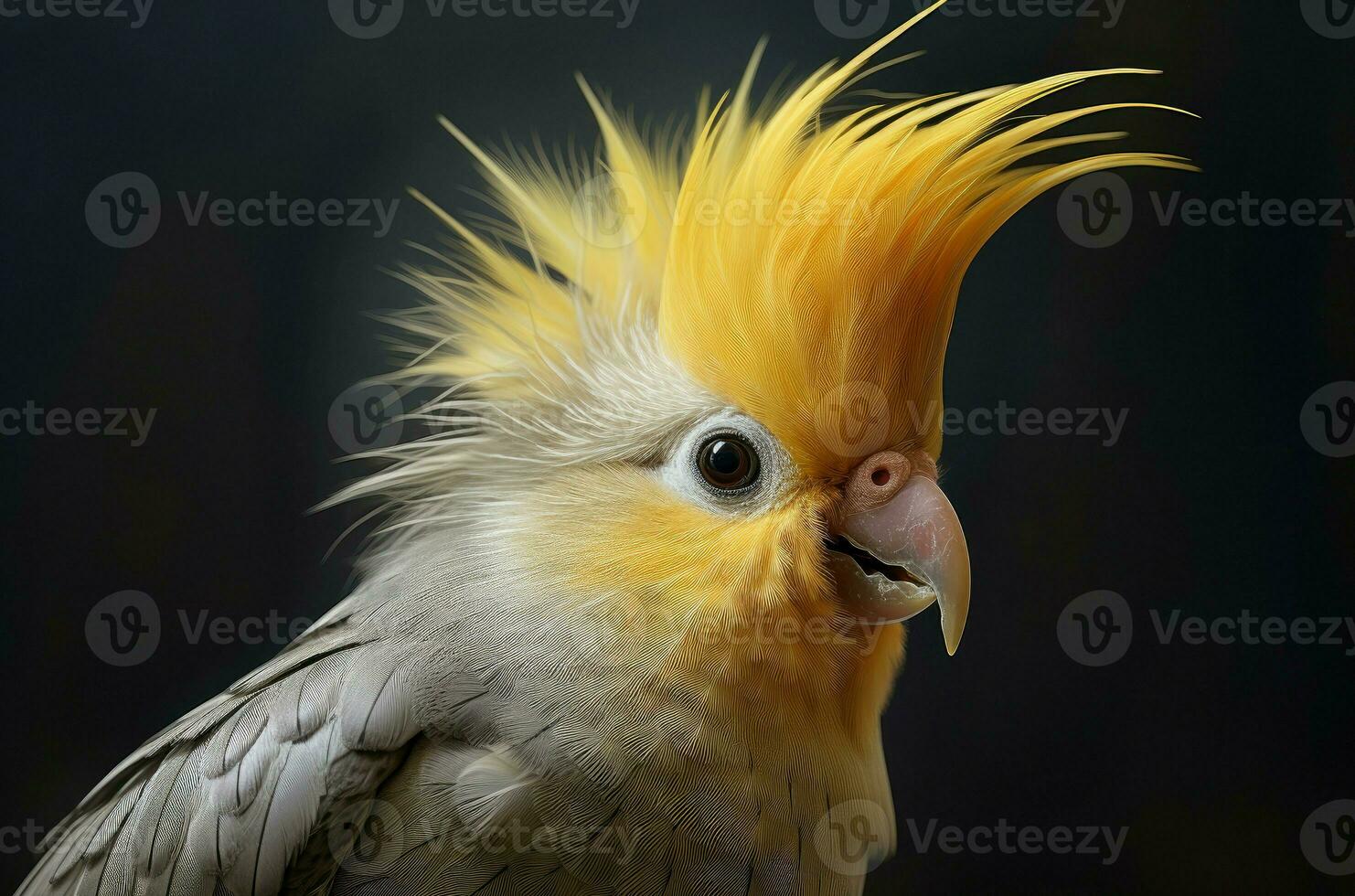 AI generated Exotic Cute cockatiel bird. Generate Ai photo