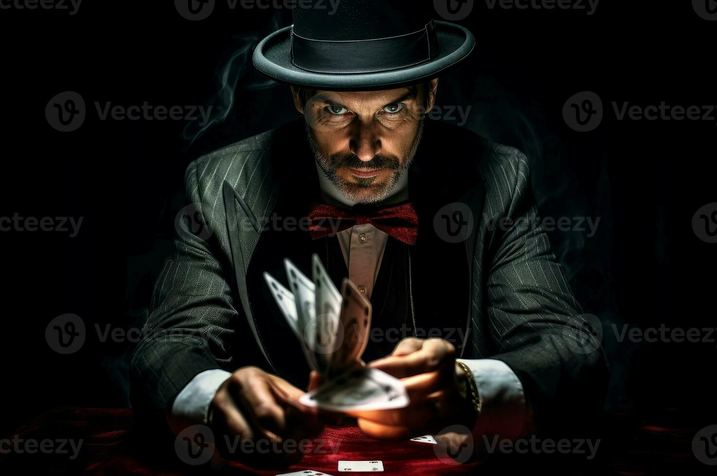 AI generated Captivating Magician playing. Generate Ai photo