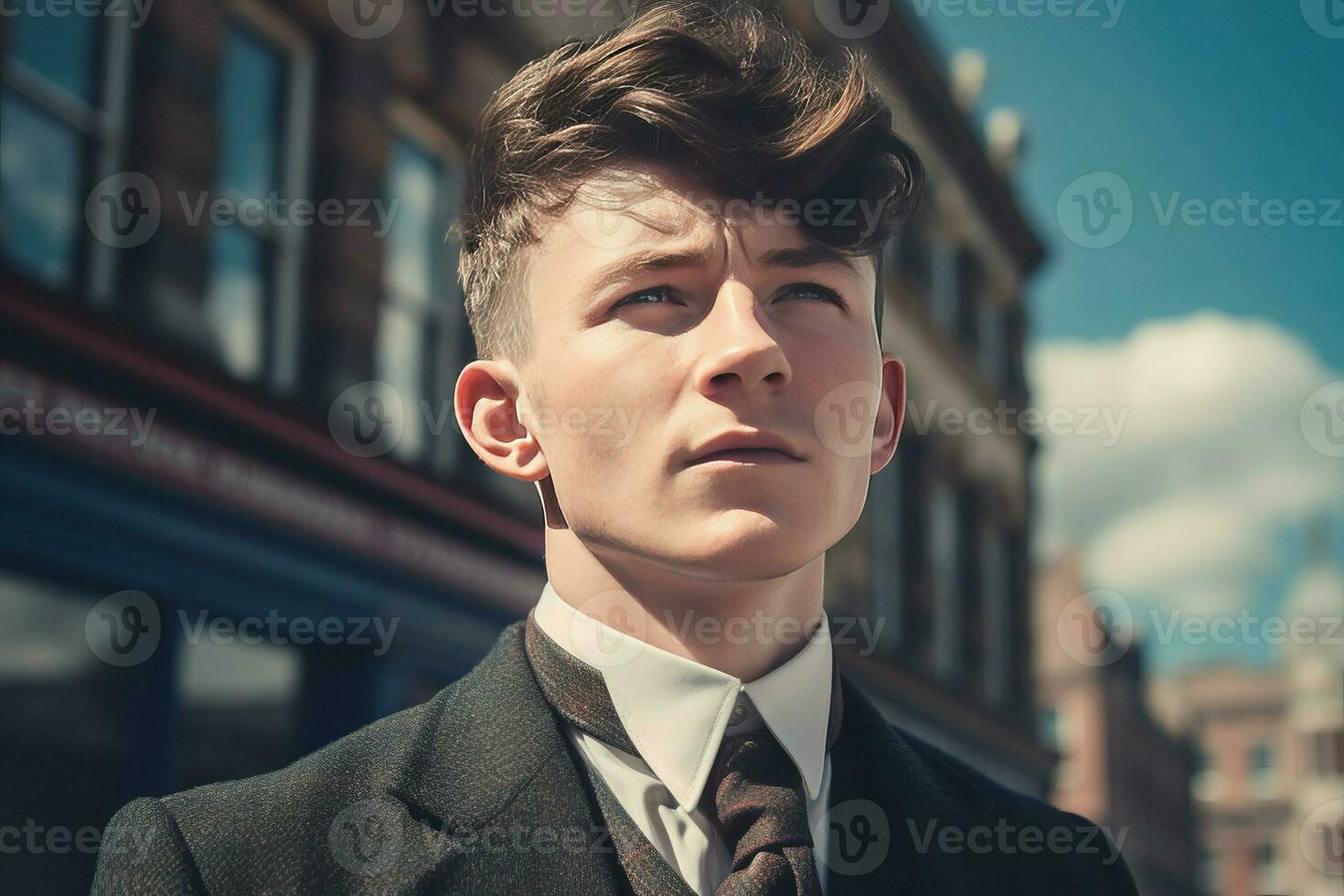 Scottish man portrait from Victorian era. Generate ai photo