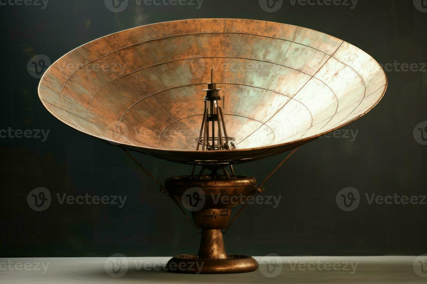 AI generated Gigantic Large dish antenna. Generate Ai photo