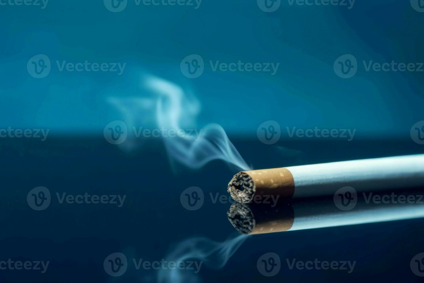 AI generated Tabak cigarette smoke. Generate AI photo