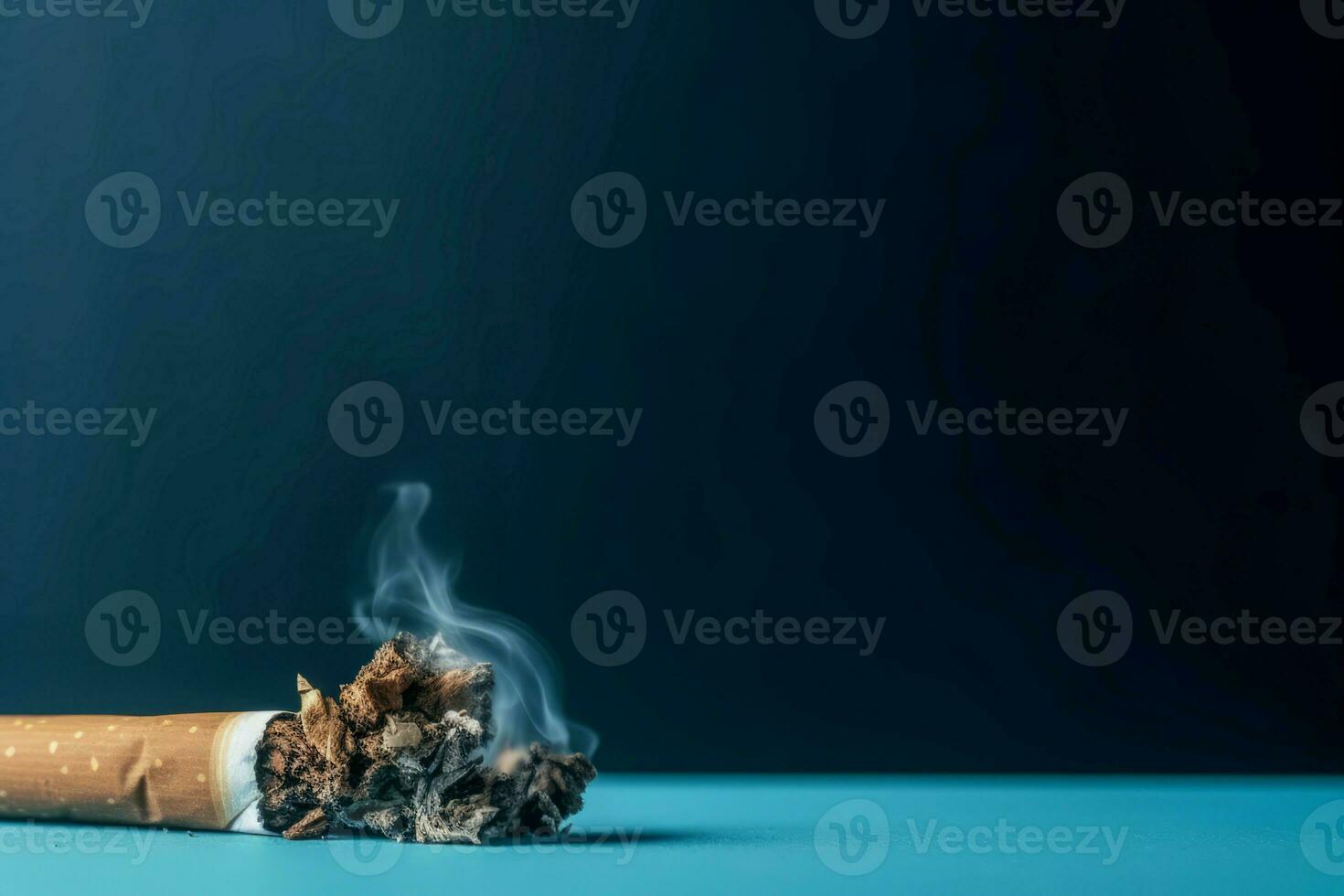 AI generated Smoldering ciggy table. Generate AI photo