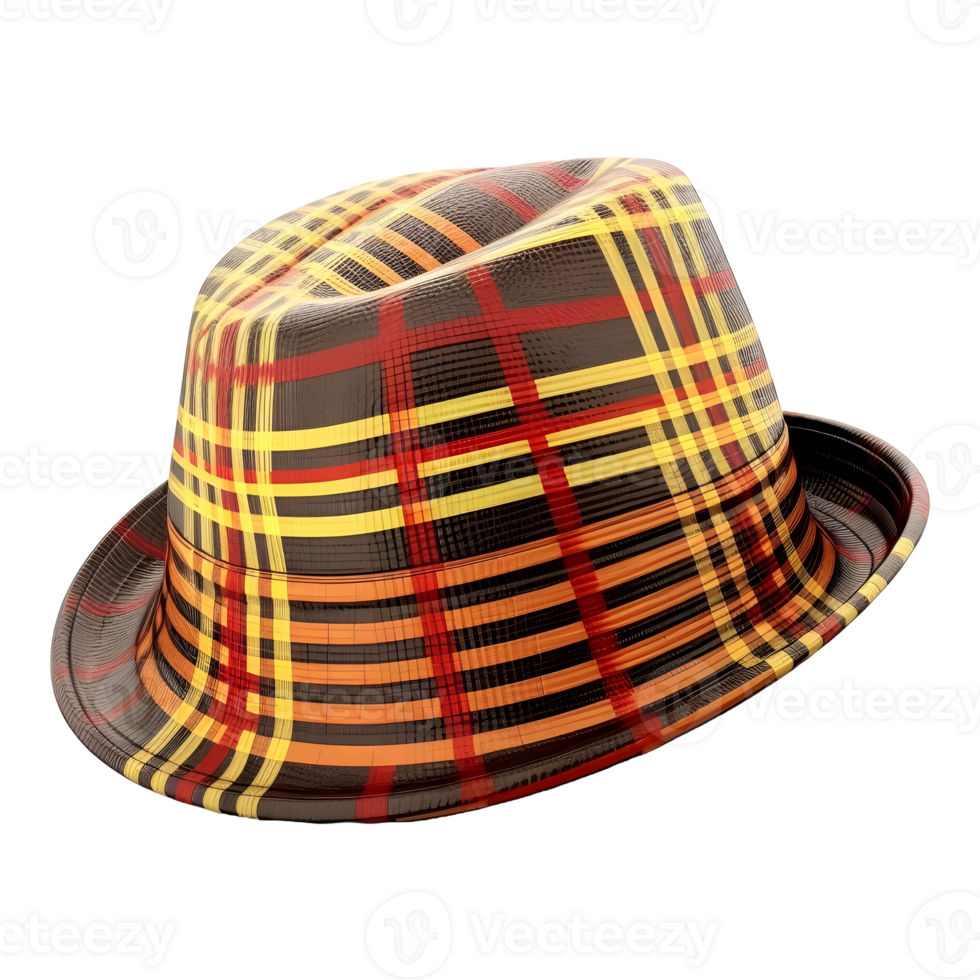 AI generated Stylish Traditional Colorful Hat on Transparent background - Ai Generated png