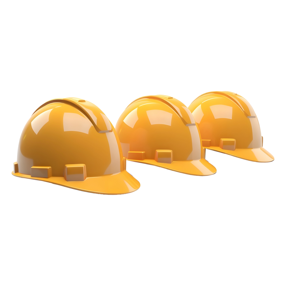 AI generated Construction Worker Helmet or Cap on Transparent background - Ai Generated png
