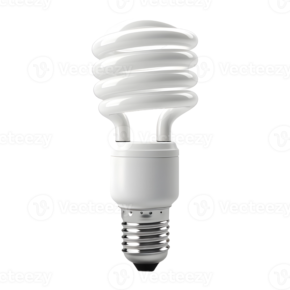 AI generated White Electric Bulb on Transparent background - Ai Generated png