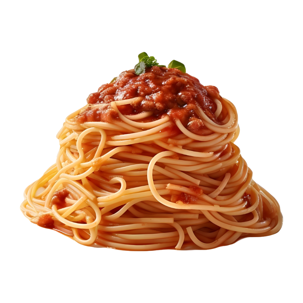 AI generated Cooked Fried Spicy Noodles on Transparent background - Ai Generated png