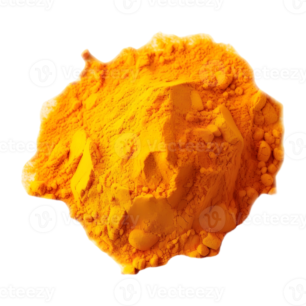 AI generated Turmeric Powder on Transparent background - Ai Generated png
