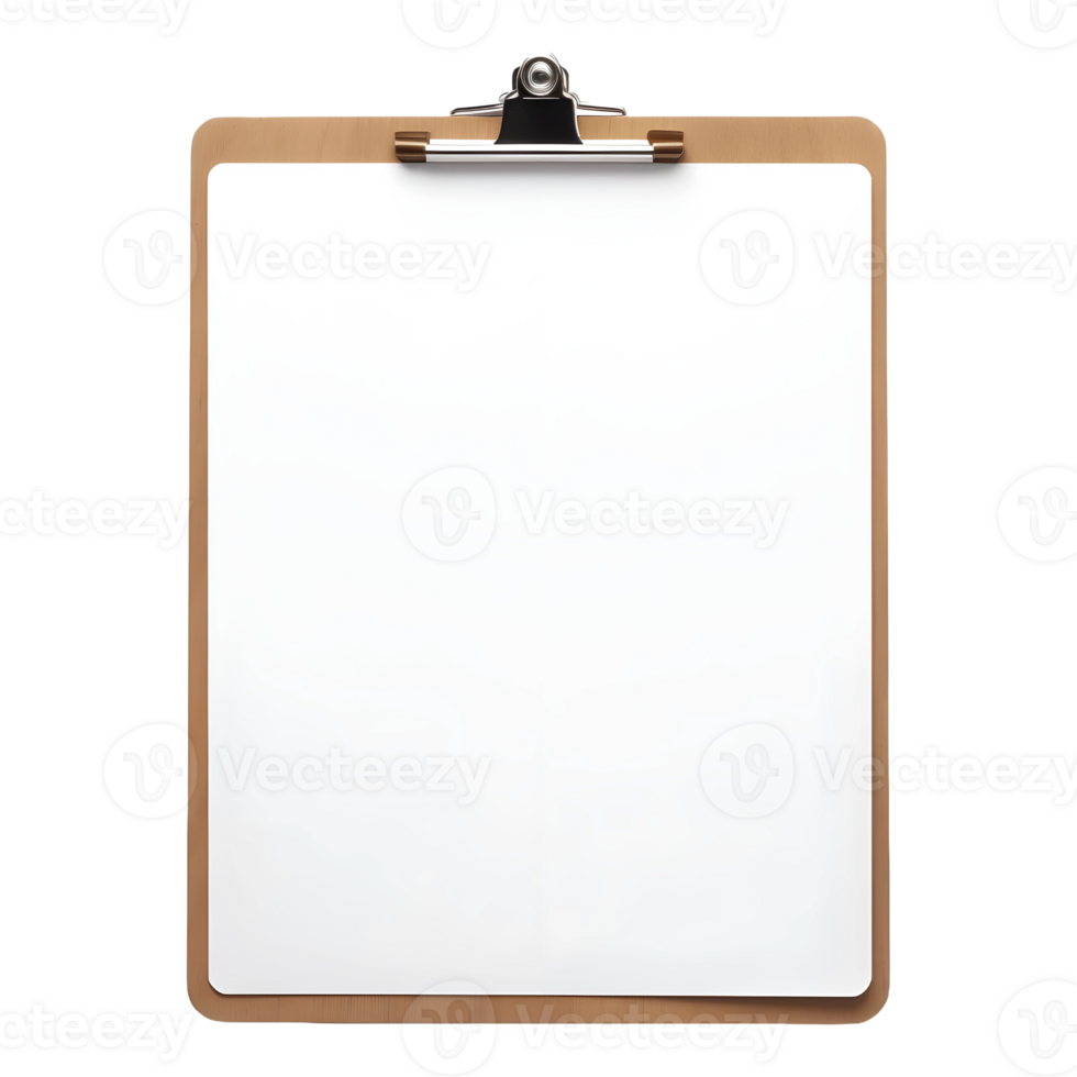AI generated White Paper Board With Writing Hand on Transparent background - Ai Generated png