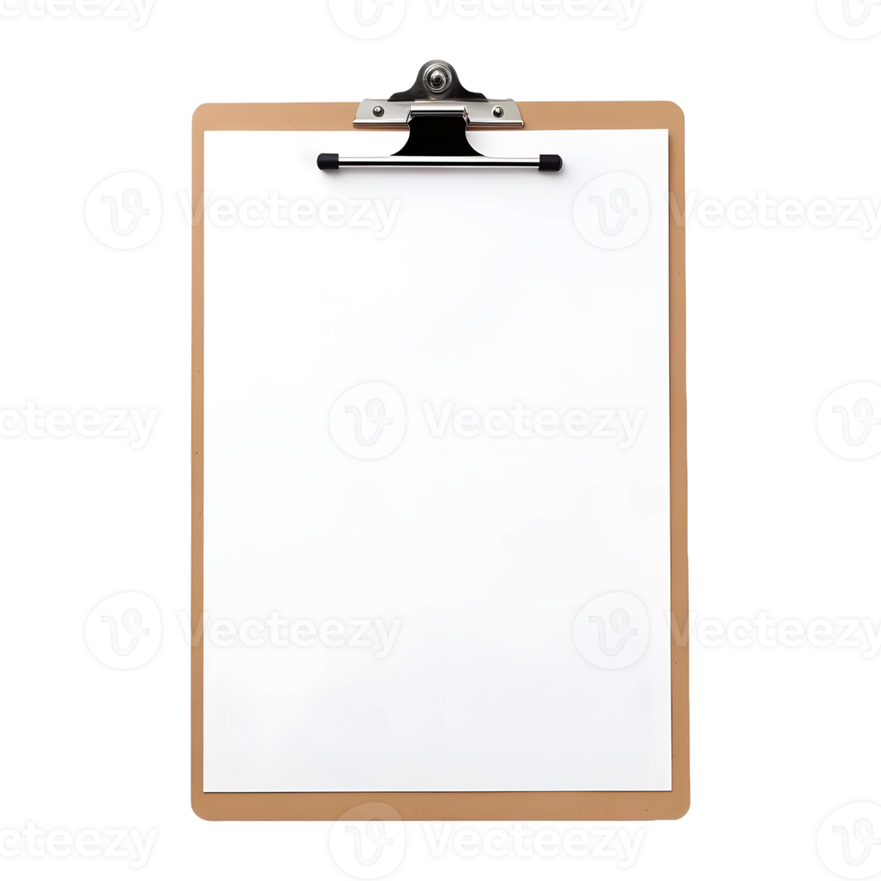 AI generated White Paper Board With Writing Hand on Transparent background - Ai Generated png