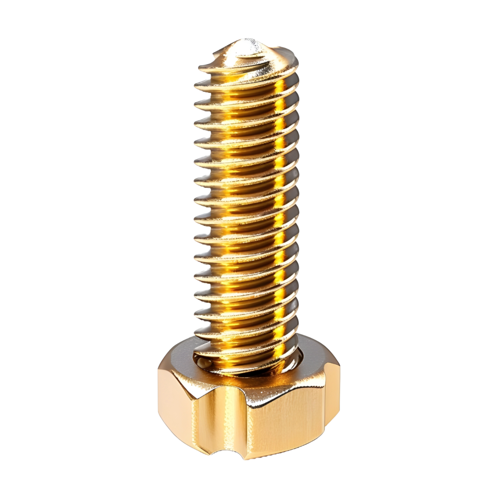 AI generated Hardware Screw on Transparent background - Ai Generated png