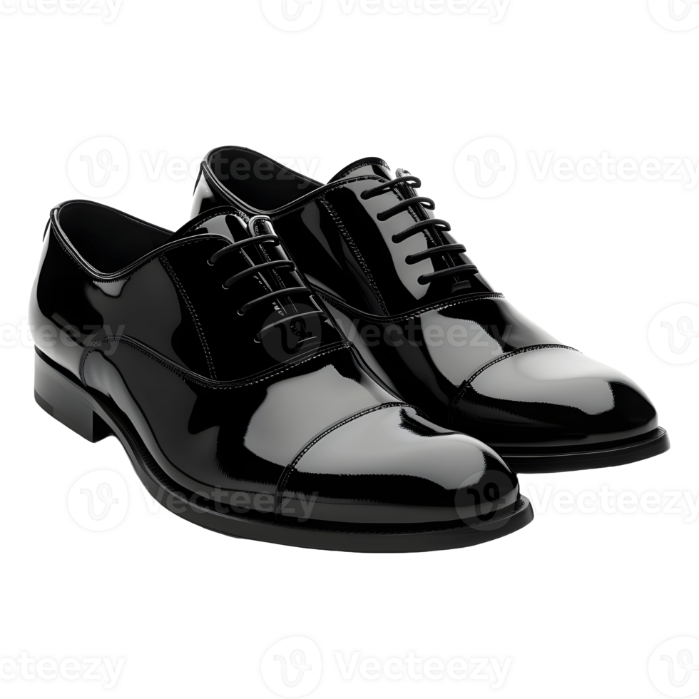 AI generated Man Leather Shoes on Transparent background - Ai Generated png