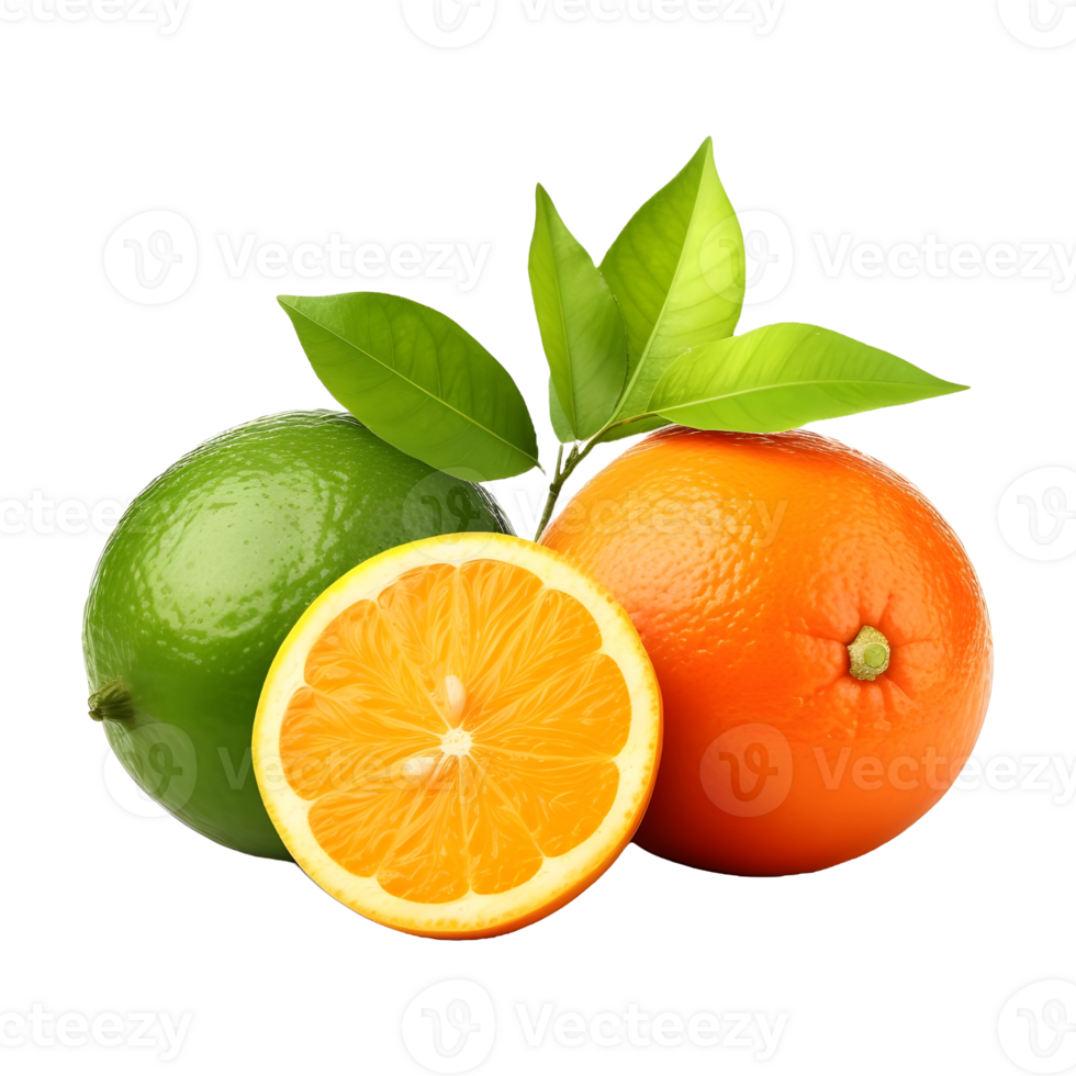 AI generated Fresh Oranges on Transparent background - Ai Generated png