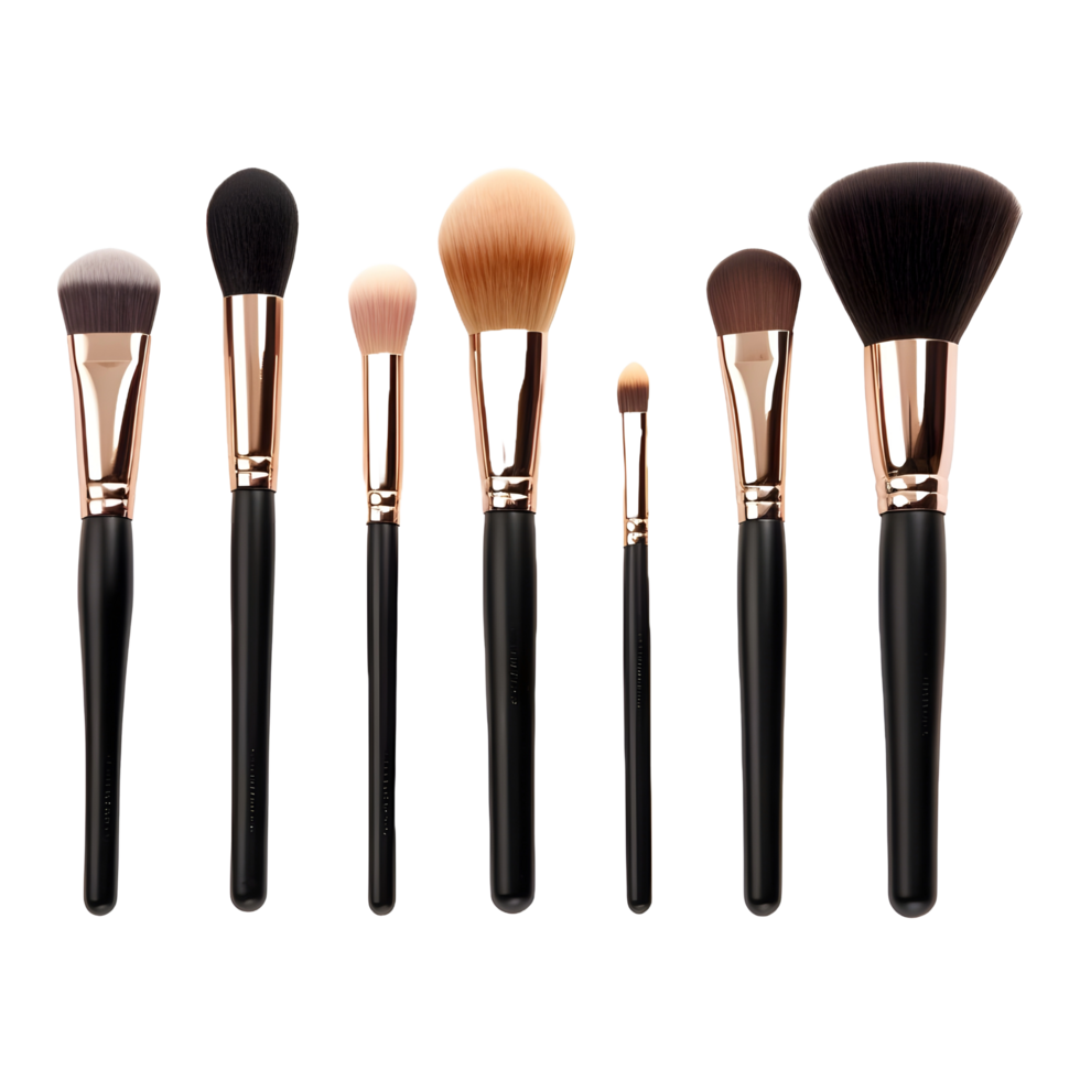 AI generated Makeup Brushes on Transparent background - Ai Generated png