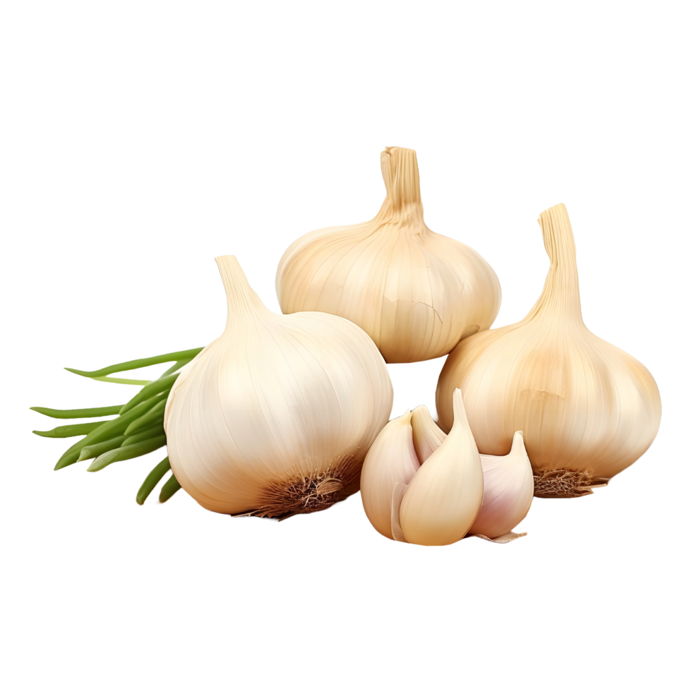 AI generated Garlic on Transparent background - Ai Generated png