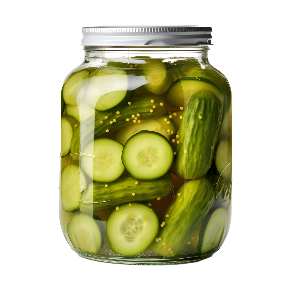 AI generated Cucumber in Water Jar on Transparent background - Ai Generated png