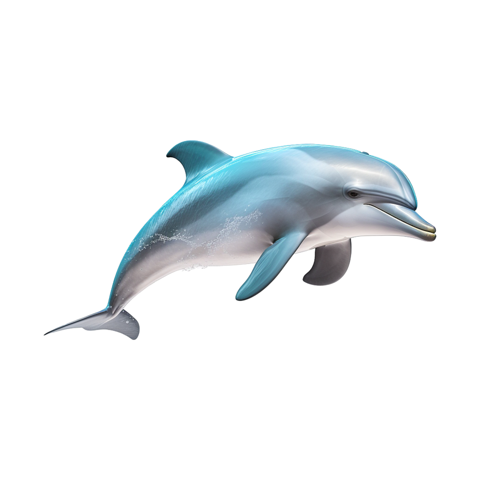 ai generiert Delfin isoliert auf transparent Hintergrund png