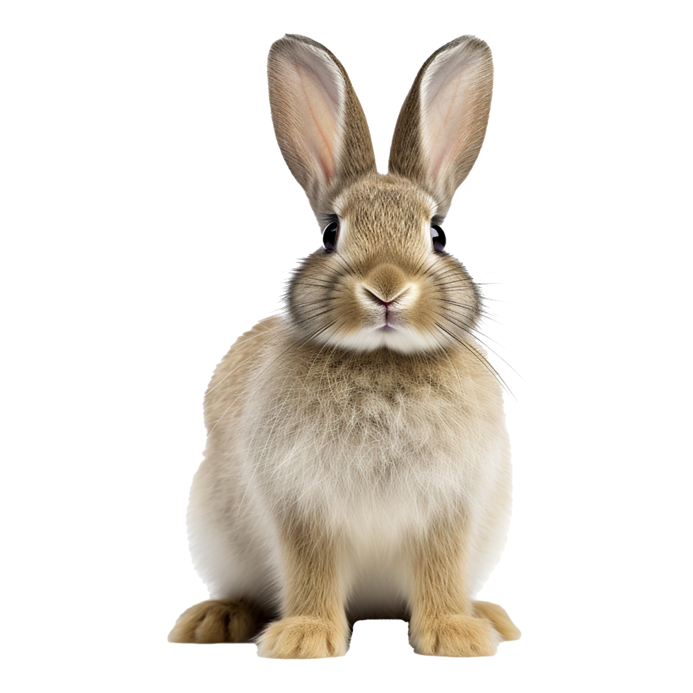 AI generated Rabbit isolated on transparent background png