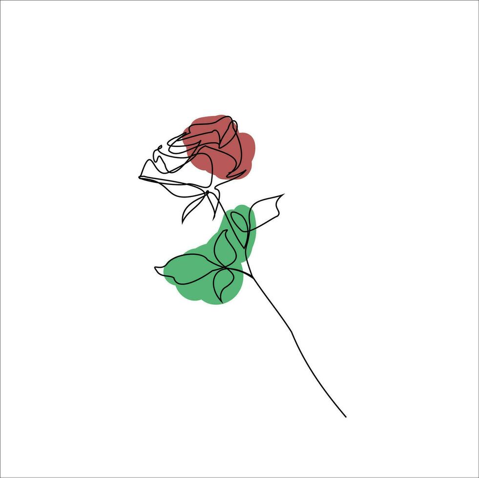 One line art stock vector illustration