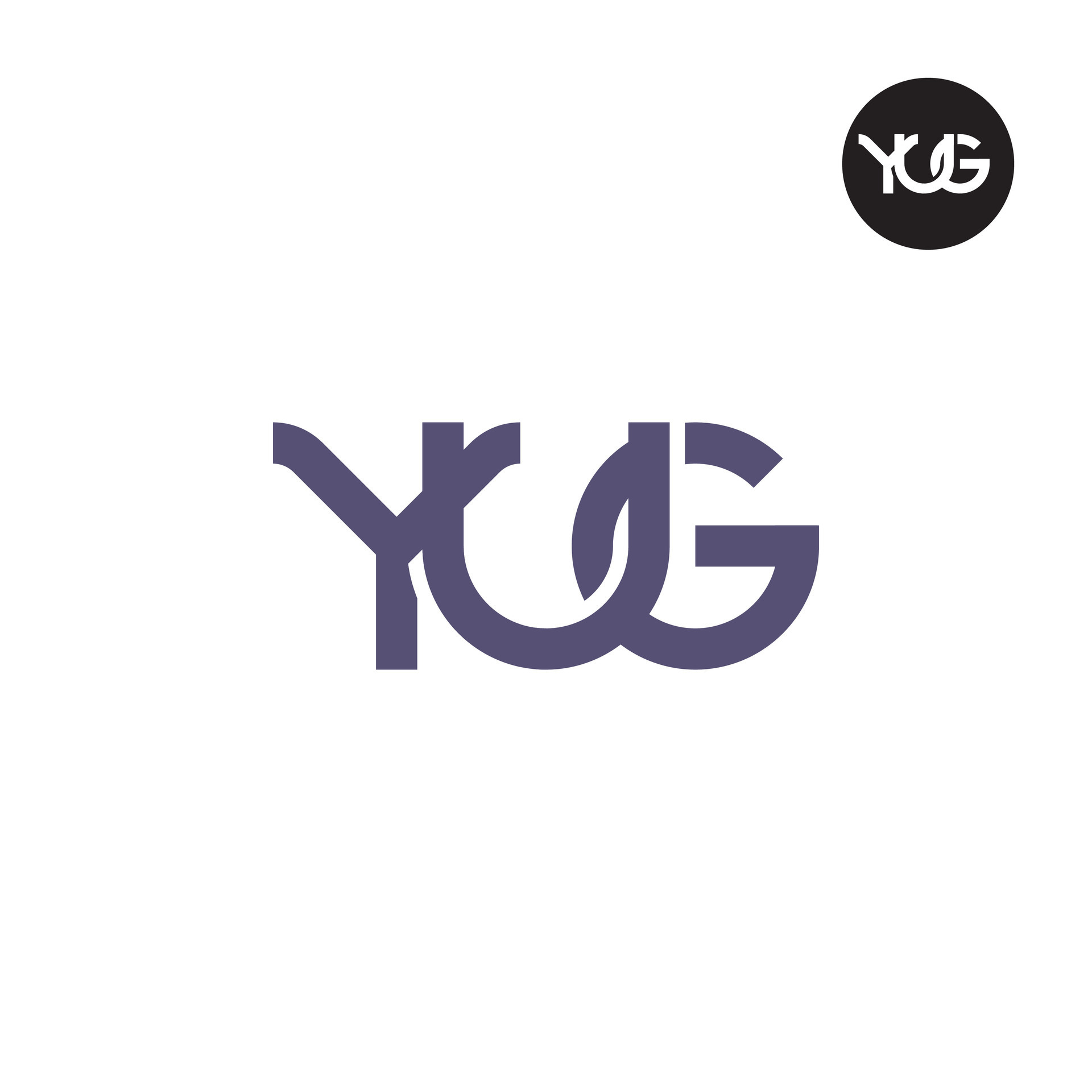Letter YUG Monogram Logo Design 36008499 Vector Art at Vecteezy
