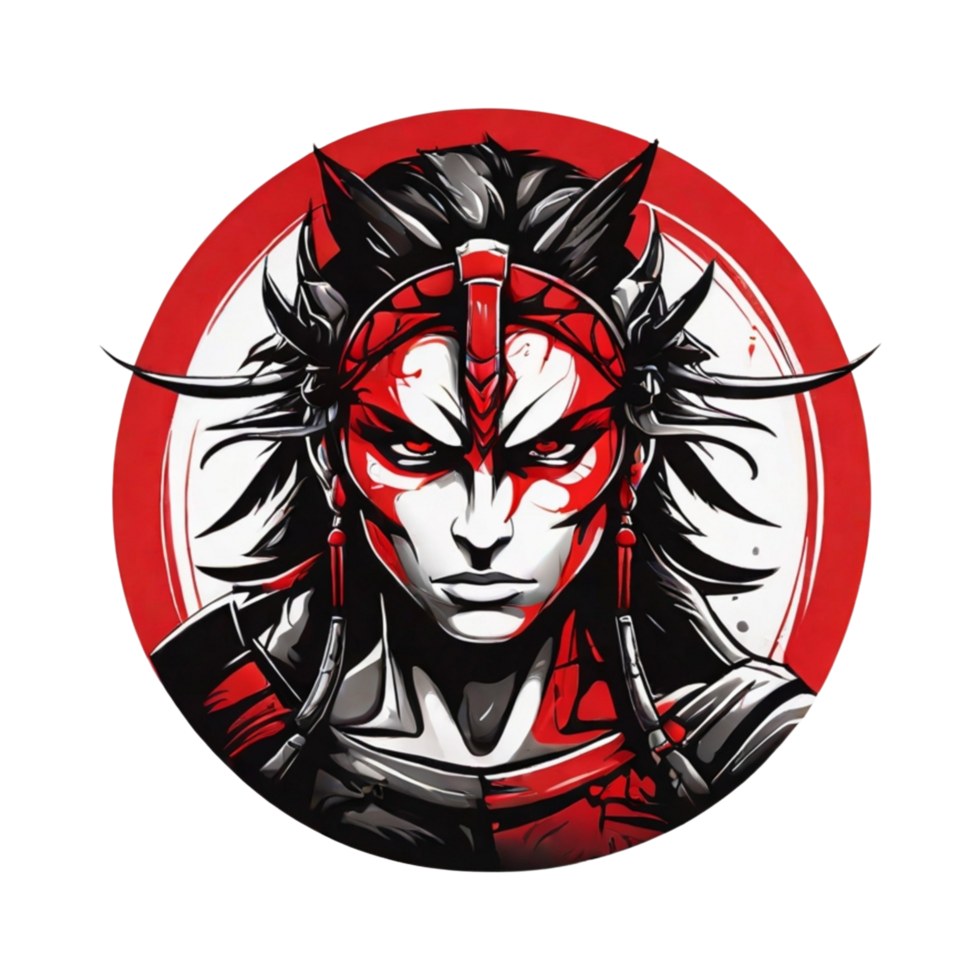 AI generated Fierce soldier character graphics for t-shirts, brave and brave soldiers png