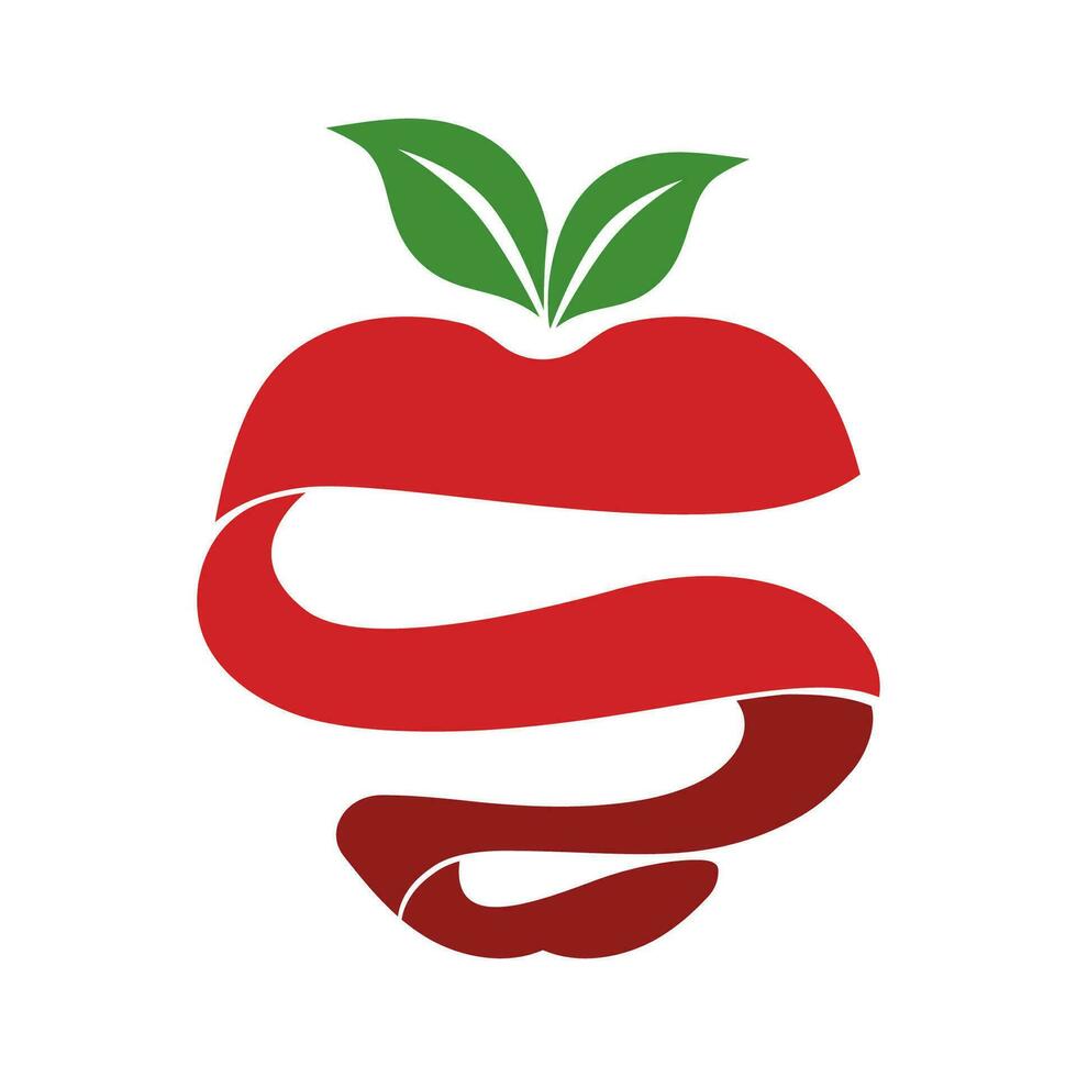 manzana logo diseño concepto vector