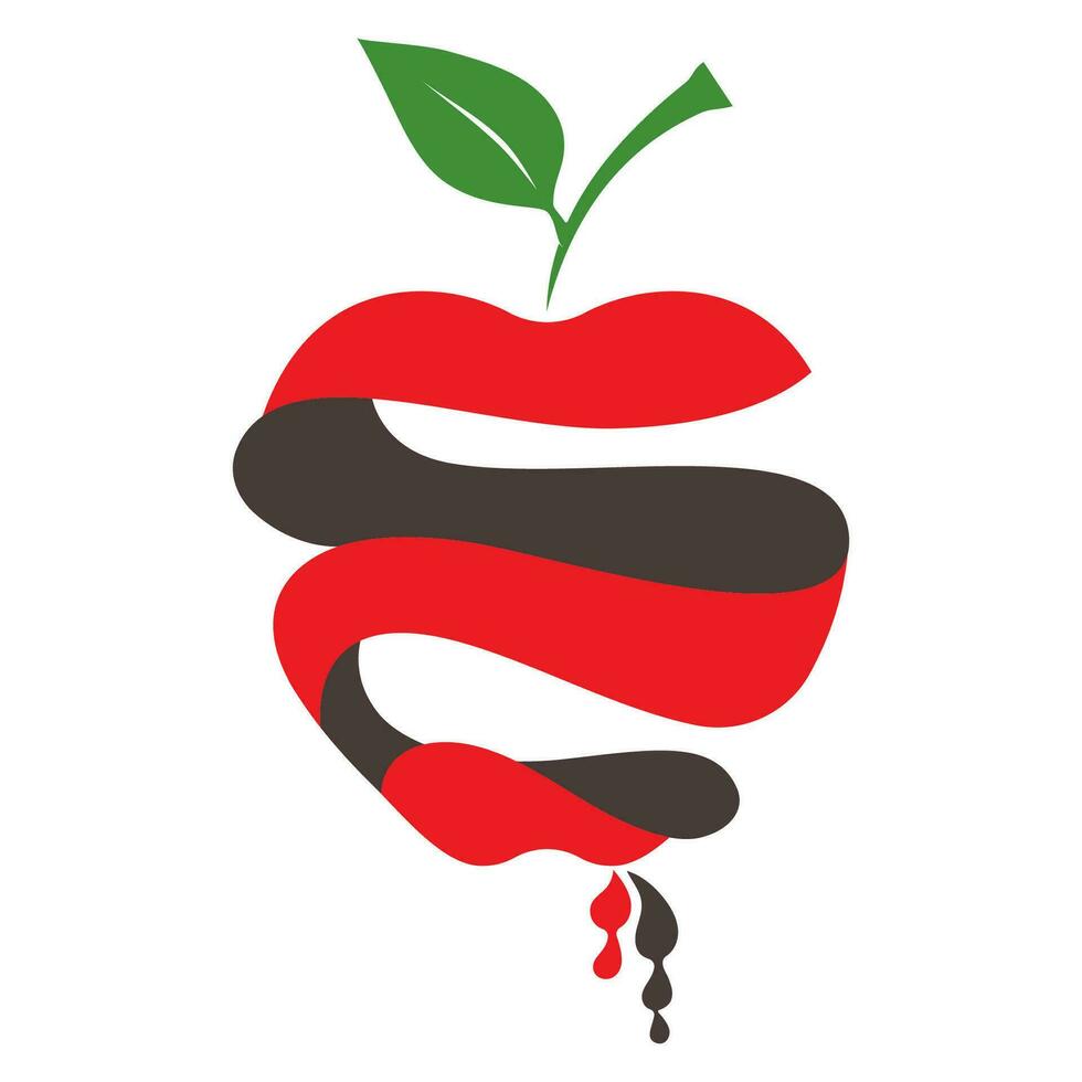 manzana logo diseño concepto vector