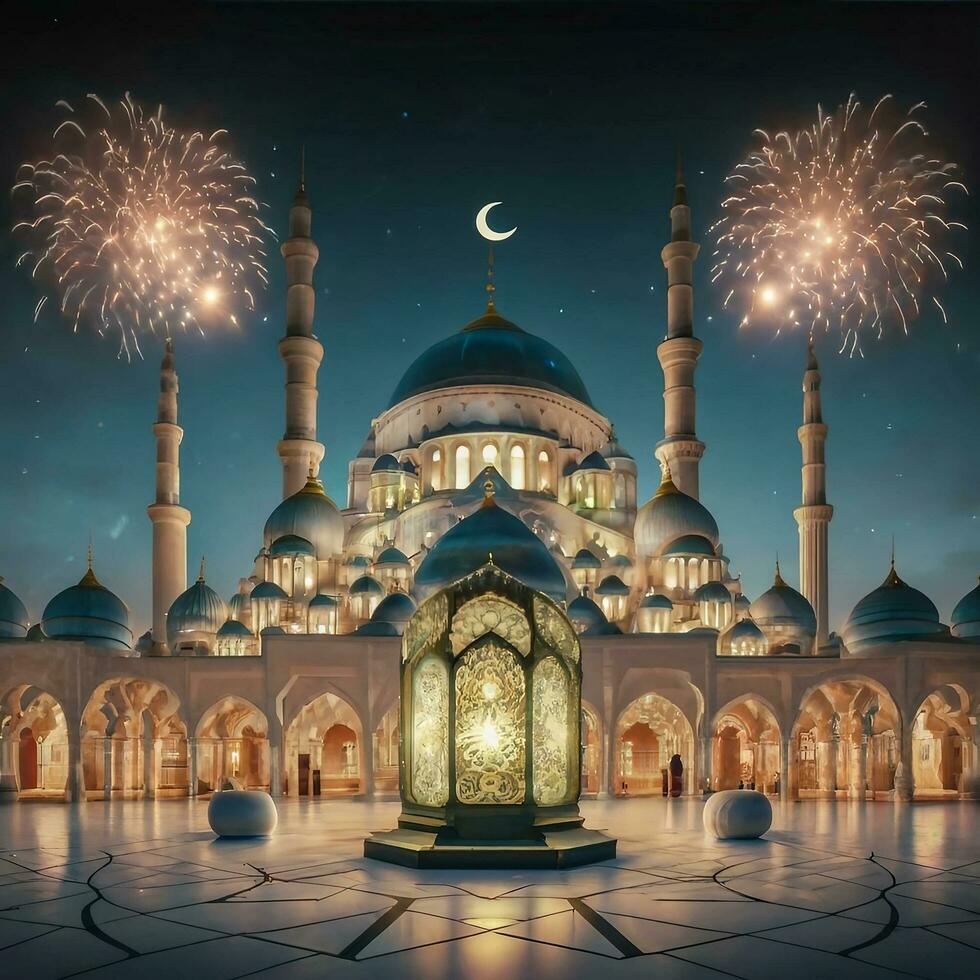 AI generated A grand mosque Ai generated photo