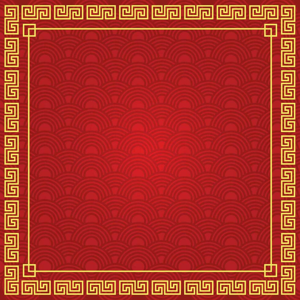 chinnese seamless background frame template vector