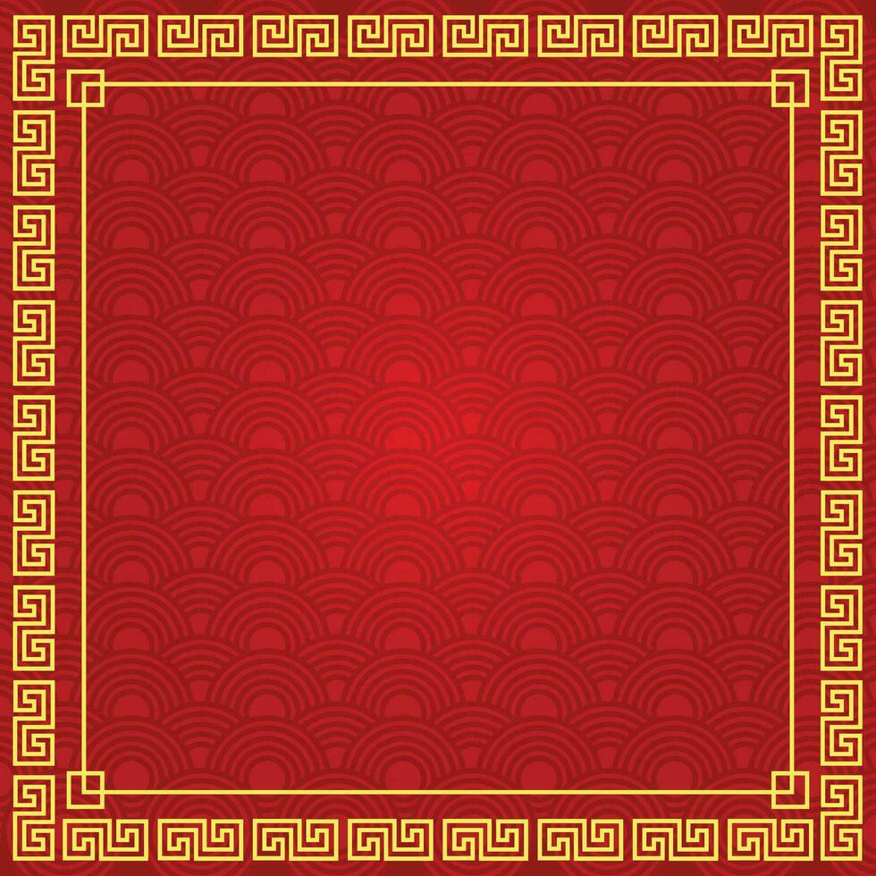 chinnese seamless background frame template vector