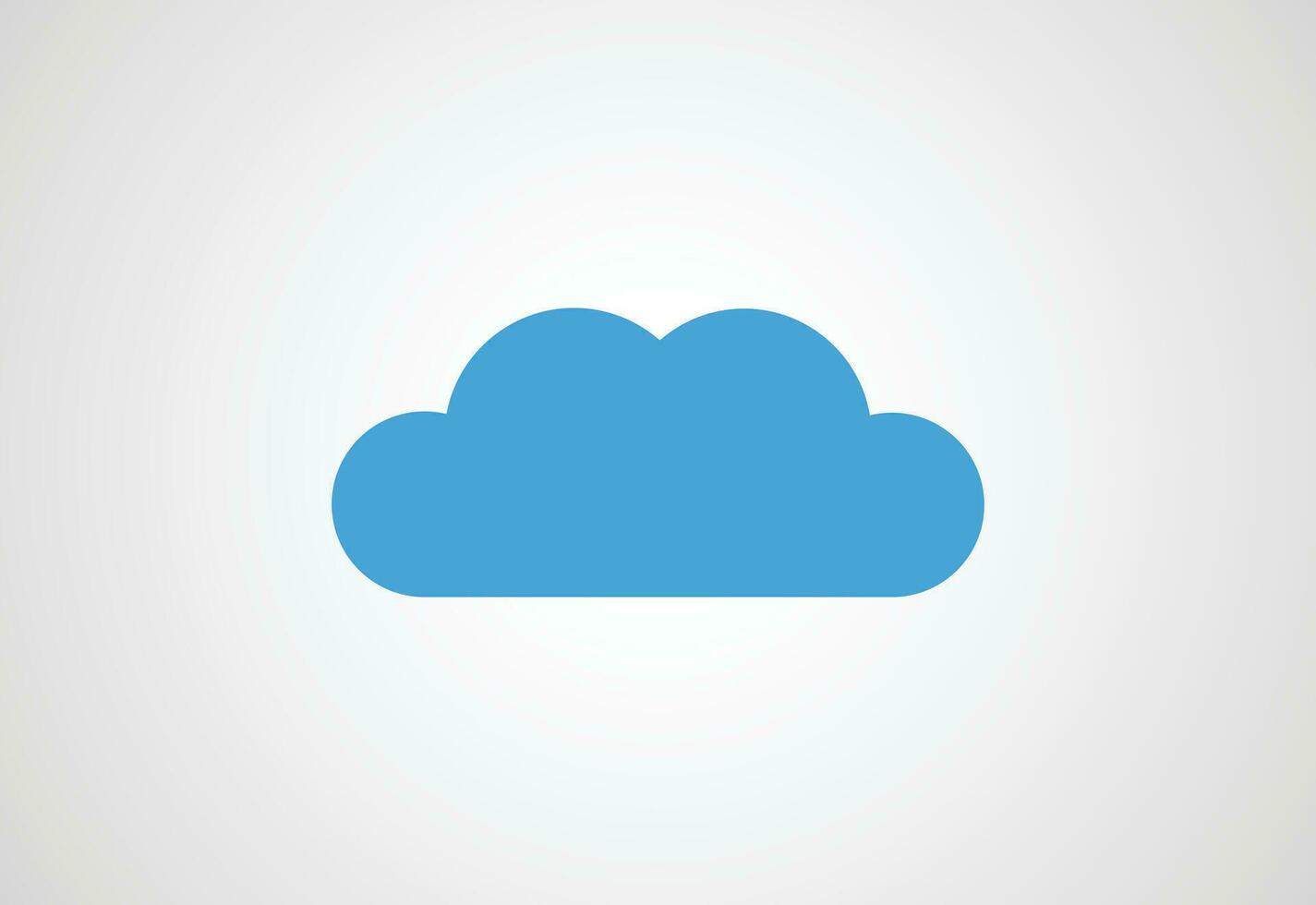 Creative cloud computing logo design, Vector design concept