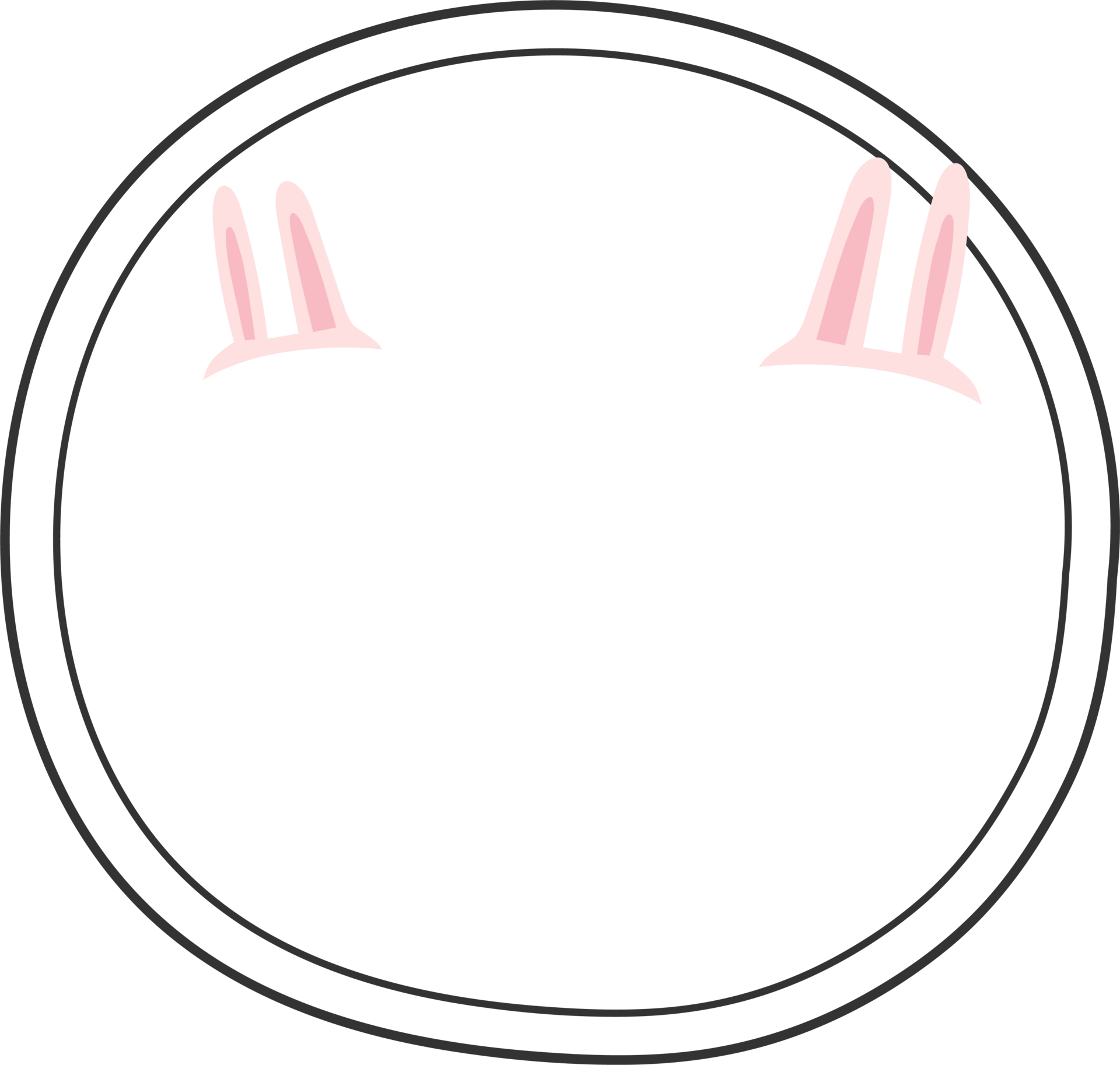 Rabbit frames for decoration, Transparent background 36009124 PNG