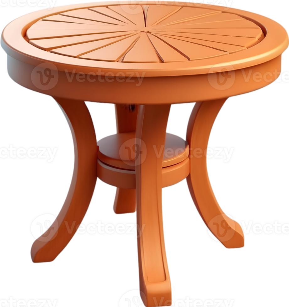 AI generated table cute icon png