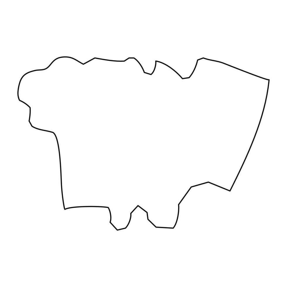 Beirut Governorate map, administrative division of Lebanon. Vector illustration.