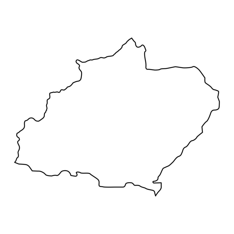 North Governorate map, administrative division of Lebanon. Vector illustration.
