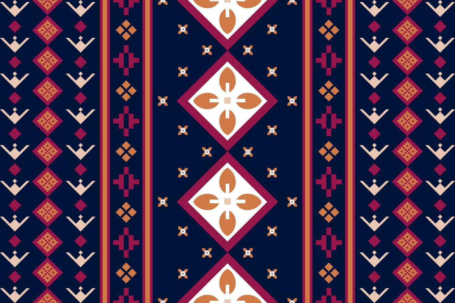 Geometric seamless ethnic pattern. Geometric ethnic pattern can be used in fabric design for clothes, decorative paper, wrapping, textile, embroidery, illustration, vector, carpet vector