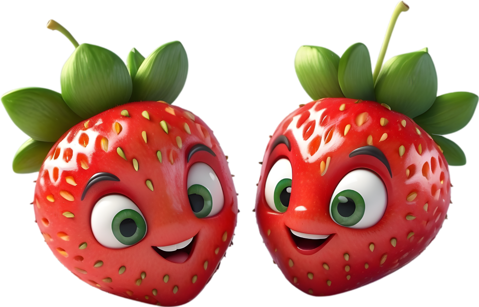 AI generated a strawberry high quality png