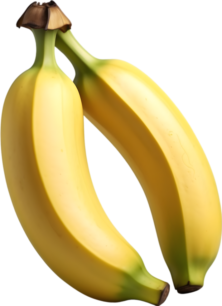 AI generated two banana clipart png