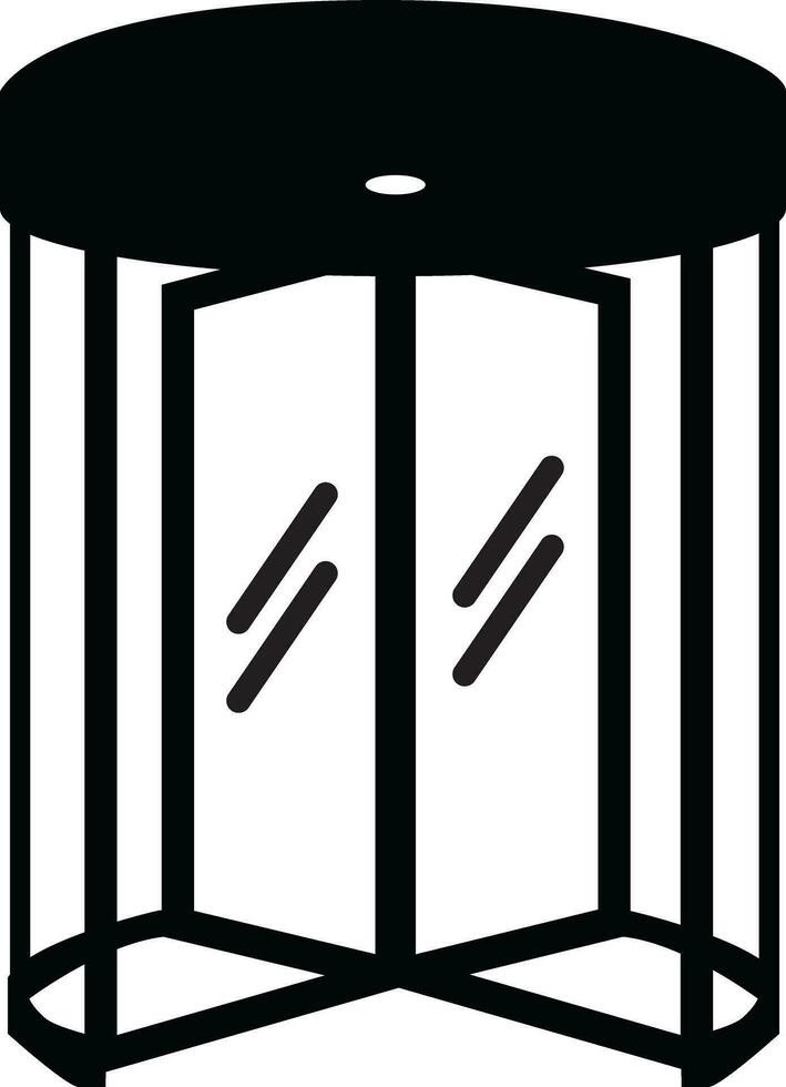 Revolving door icon. Revolving turning door sing. flat style. vector