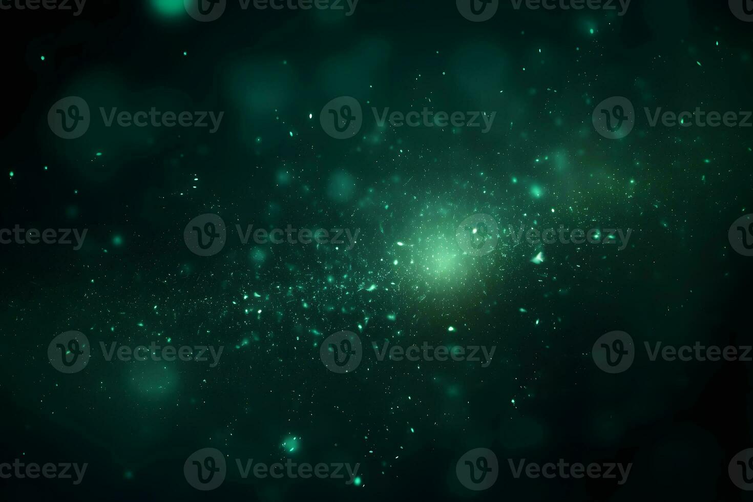 AI generated Green emerald background with shining elements. Neural network AI generated photo
