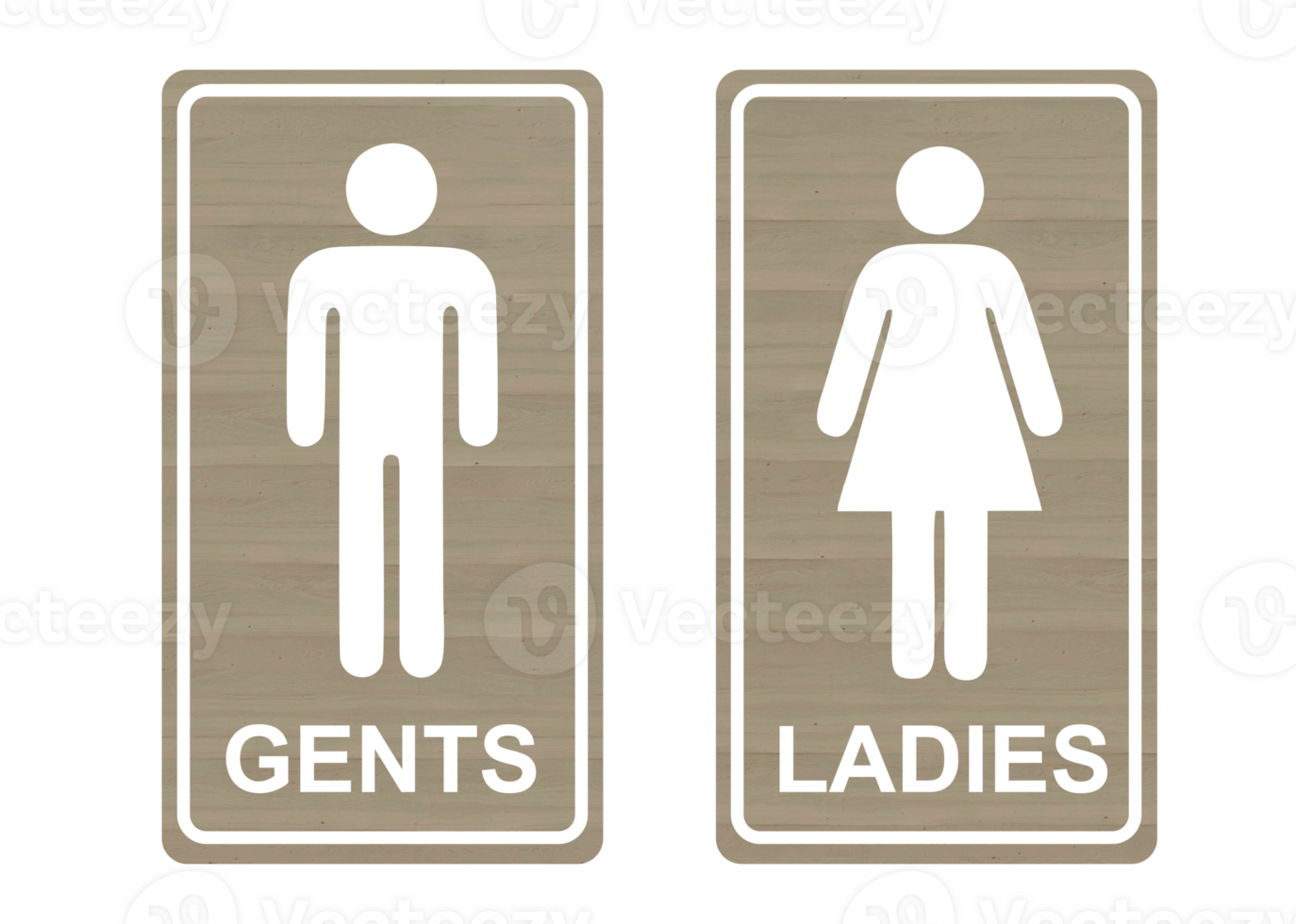 toilet signage icon brown with texture png