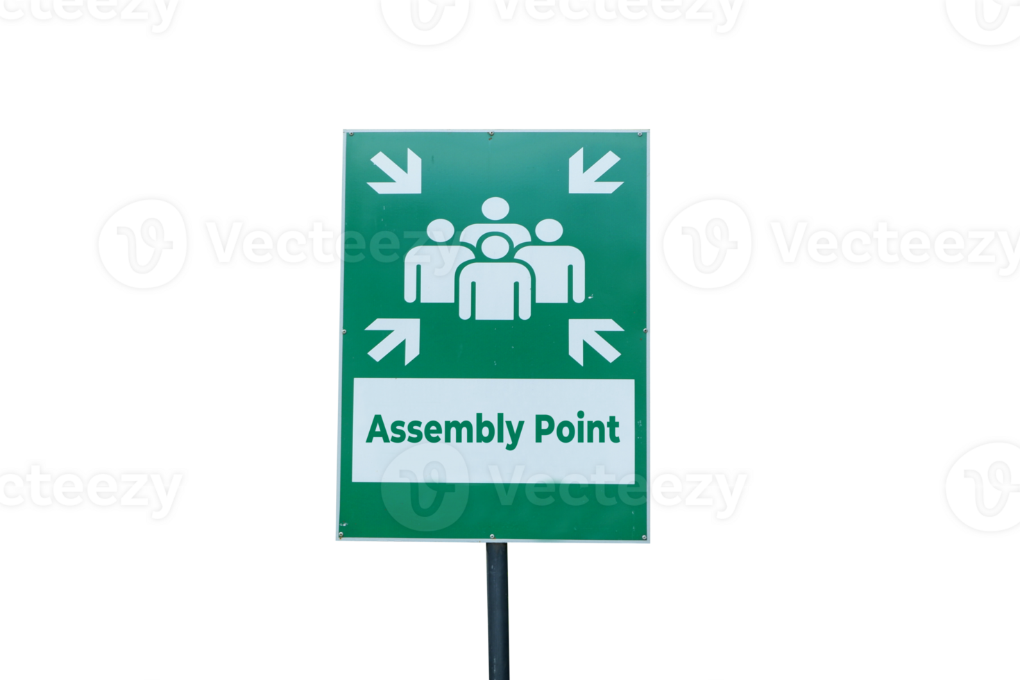 green warning board Titik Kumpul or Assembly Point. gathering location when a natural disaster occurs png