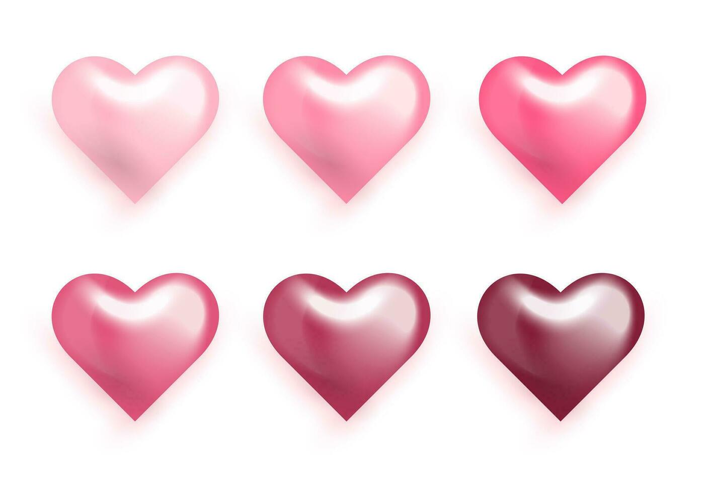 Pink glossy heart. Look like 3d. Symbol of love. Valentines day.Vector illustration for card, party, design, flyer, poster, decor, banner, web, advertising vector