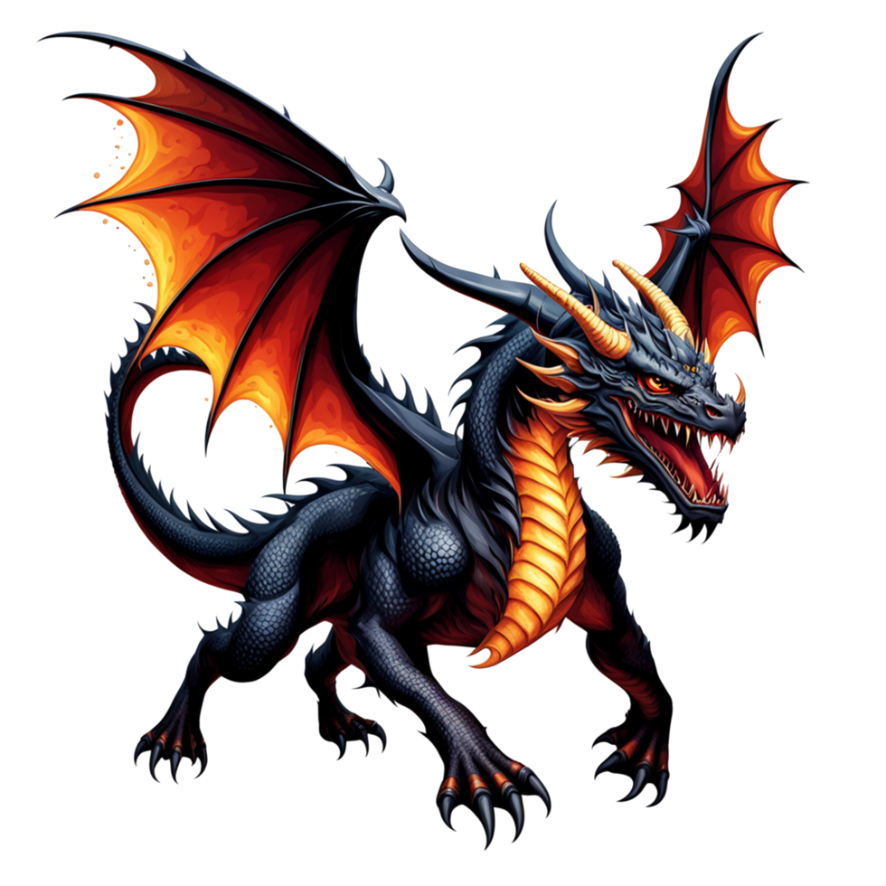 AI generated illustration of a winged png
