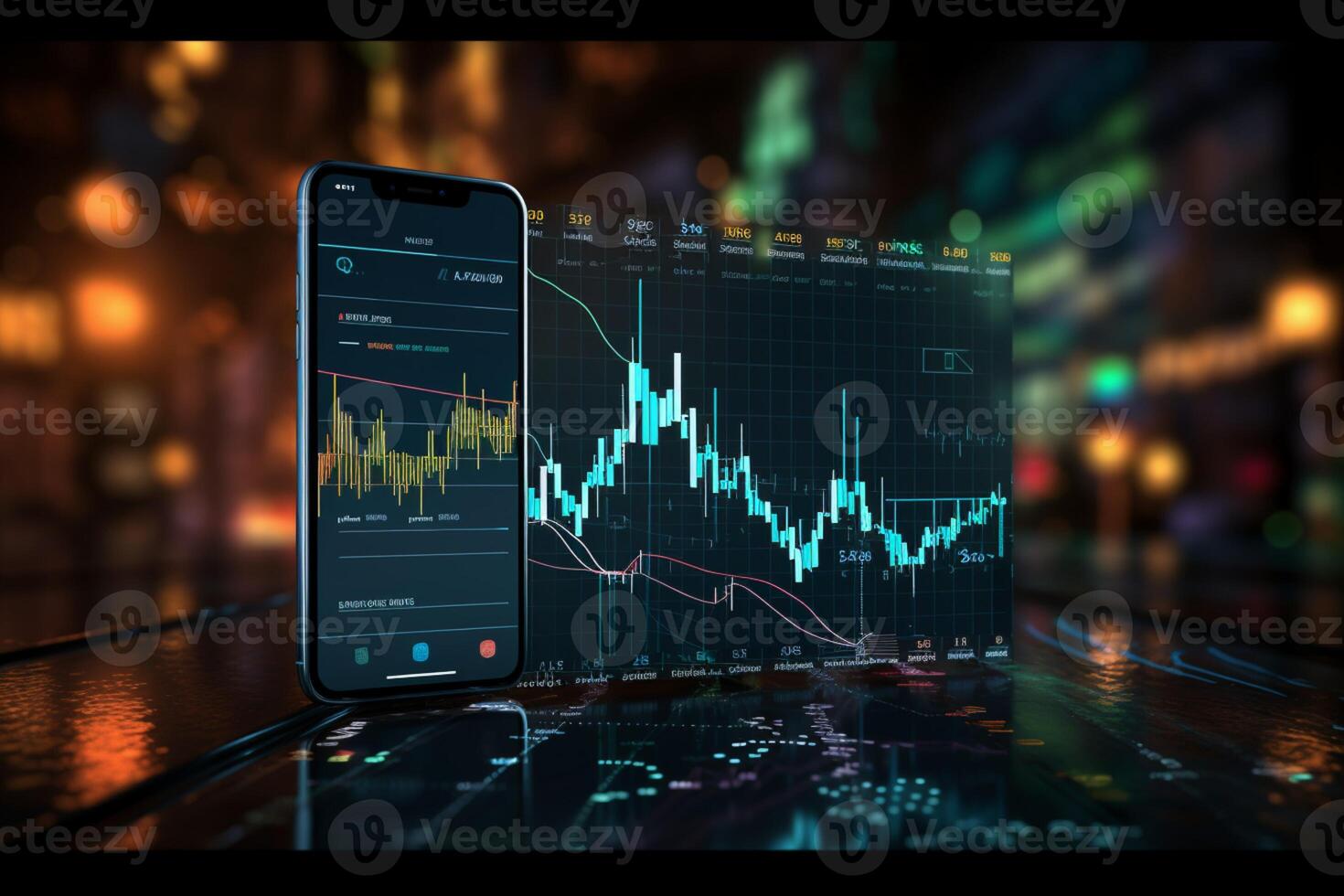 AI generated Stock market decisions Dynamic sell and buy options on a ... Circuit Diagram